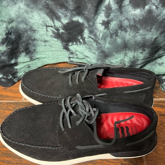 Sperry Top Sider Plush Wave Suede Shoes - Picture 1 of 5